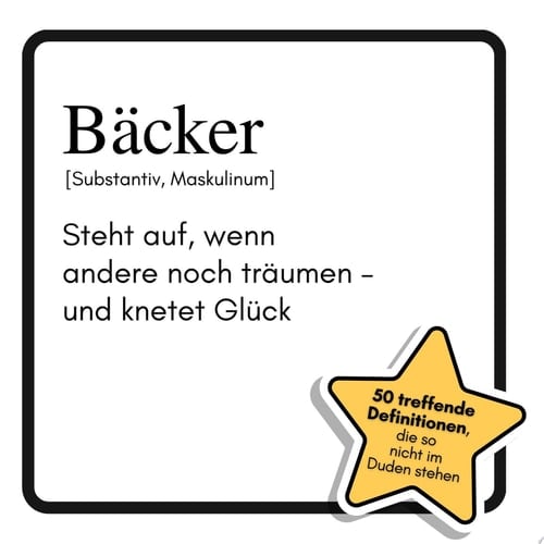 Bäcker Steht auf, wenn andere noch träumen – und knetet Glück