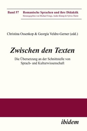 Romanische Sprachen und ihre Didaktik Die Ubersetzung an der Schnittstelle von Sprach- und Kulturwissenschaft