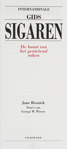 Internationale gids sigaren de kunst van genietend roken