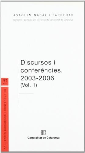 Discursos i conferències, 2003-2006