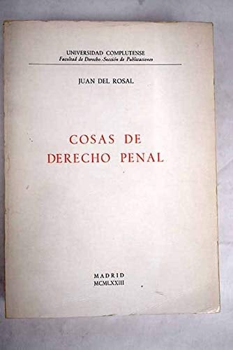 Cosas de derecho penal