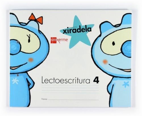 Lectoescritura 4, Pauta. 5 anos. Xiradela (Espiral)
