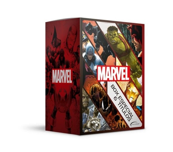Box Marvel - 6 Títulos - Guerra Civil, Guardiões da Galáxia (Caos na Galáxia) , Demolidor (O Homem sem Medo), Homem-Aranha (A Última Caçada de Kraven), Pantera Negra (Quem é o Pantera Negra), Planeta Hulk