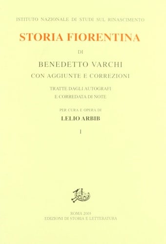 Storia fiorentina di Benedetto Varchi