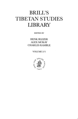 Proceedings of the Ninth Seminar of the IATS, 2000. Volume 5: Amdo Tibetans in Transition Society and Culture in the Post-Mao Era