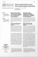 Weekly Epidemiological Record Vol. 89 No 42 2014