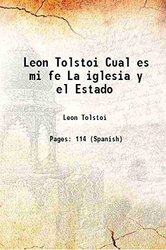 Cual es mi fe La iglesia y el Estado 1927
