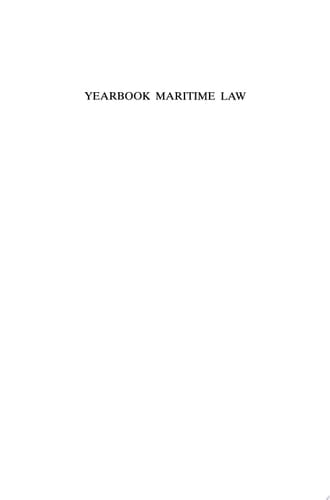 Yearbook Maritime Law Volume I