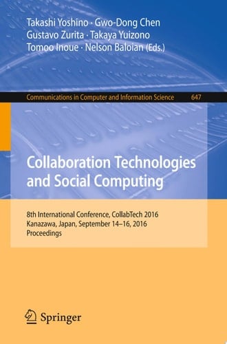 Collaboration Technologies and Social Computing