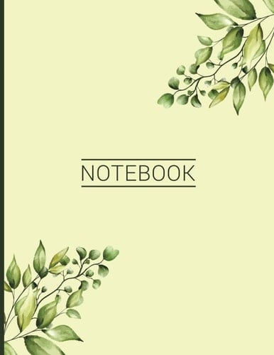 Floral Notebook for Women Girl Office School Home Beautiful Floral Notebook 120 Pages (8. 5 X 11 - Large Size)