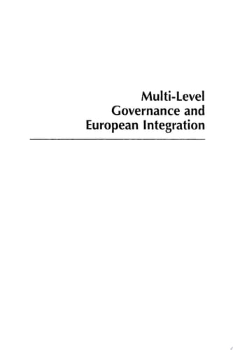 Multi-Level Governance and European Integration