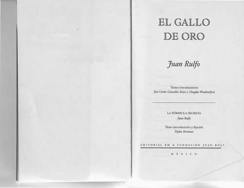El gallo de oro