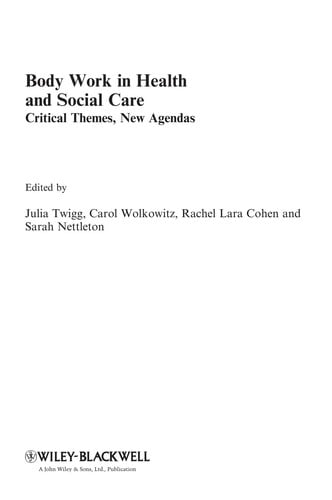 Body work in health and social care