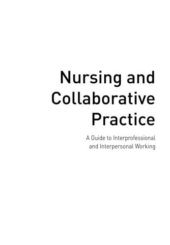 Nursing and collaborative practice