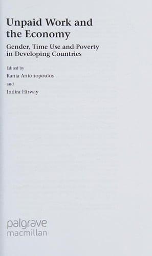 Unpaid work and the economy