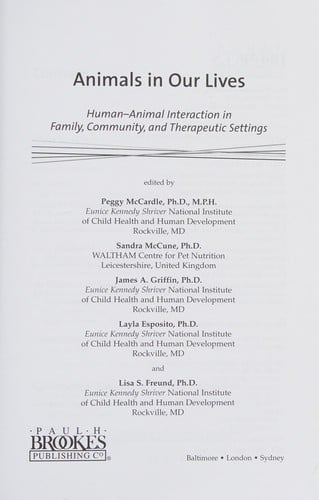 Animals in our lives