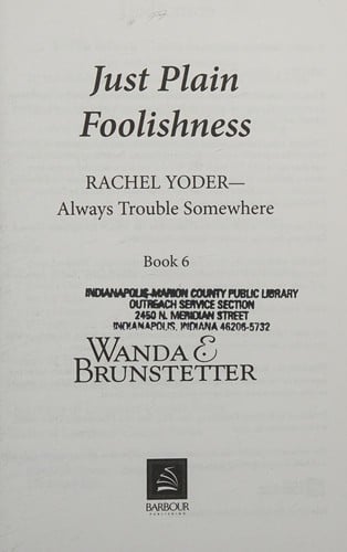 Just plain foolishness