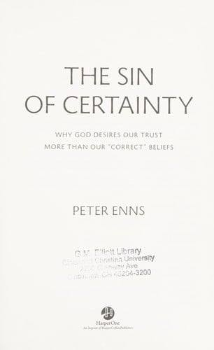 The sin of certainty