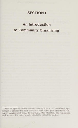 Pragmatics of community organization