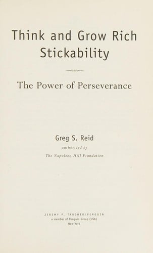 Think and grow rich!