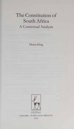The constitution of South Africa
