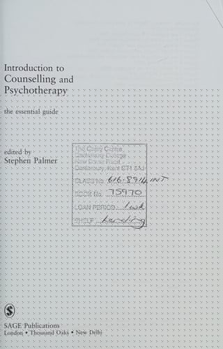 Introduction to counselling and psychotherapy