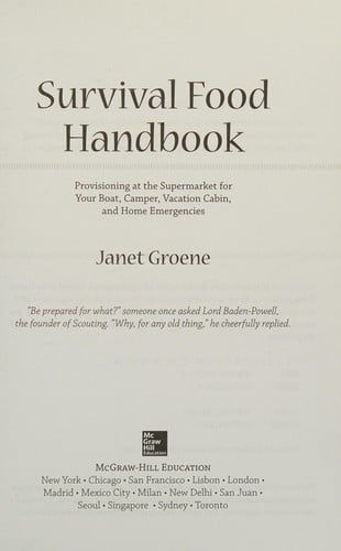 The survival food handbook