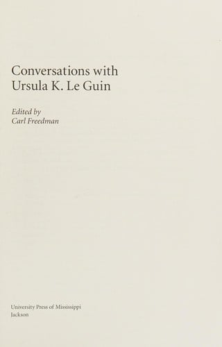Conversations with Ursula K. Le Guin