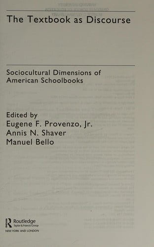 The textbook as discourse