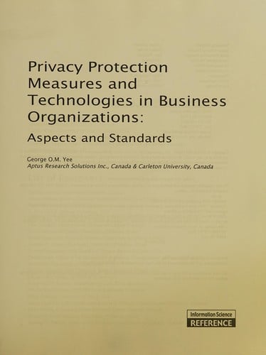 Privacy protection measures and technologies in business organizations