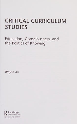 Critical curriculum studies
