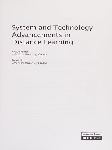 System and technology advancements in distance learning