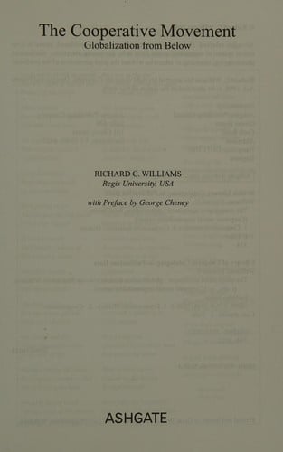 COOPERATIVE MOVEMENT: GLOBALIZATION FROM BELOW