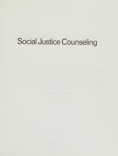 Social justice counseling
