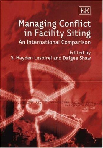 Managing conflict in facility siting