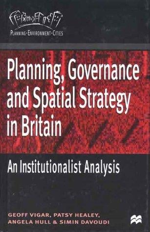 Planning, governance and spatial strategy in Britain