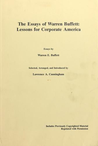The essays of Warren Buffett