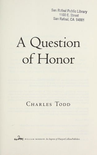 A question of honor