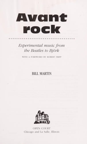 Avant rock
