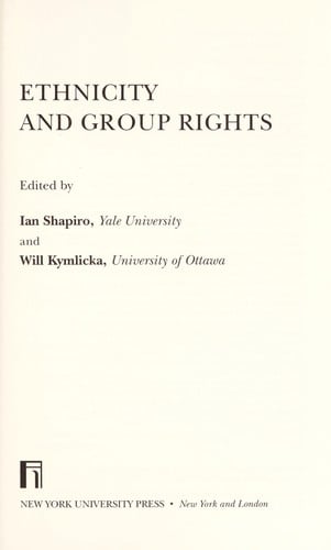 Ethnicity and group rights