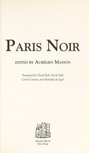 Paris noir