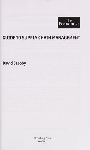 Guide to supply chain management