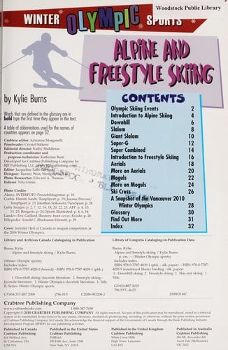 Alpine and freestyle skiing