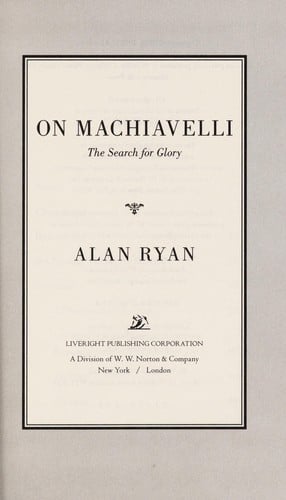 On Machiavelli