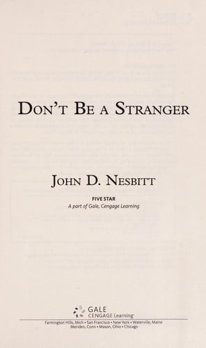 Don't be a stranger