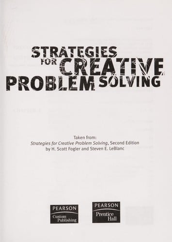 Strategies for creative problem solving