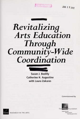 Revitalizing arts education through community-wide coordination