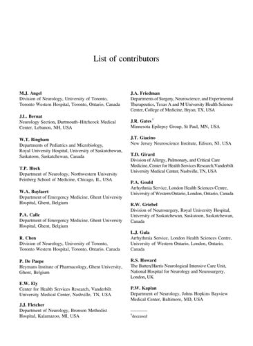 Disorders of consciousness