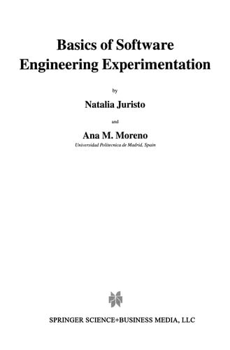 Basics of Software Engineering Experimentation