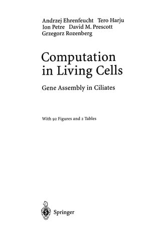 Computation in Living Cells